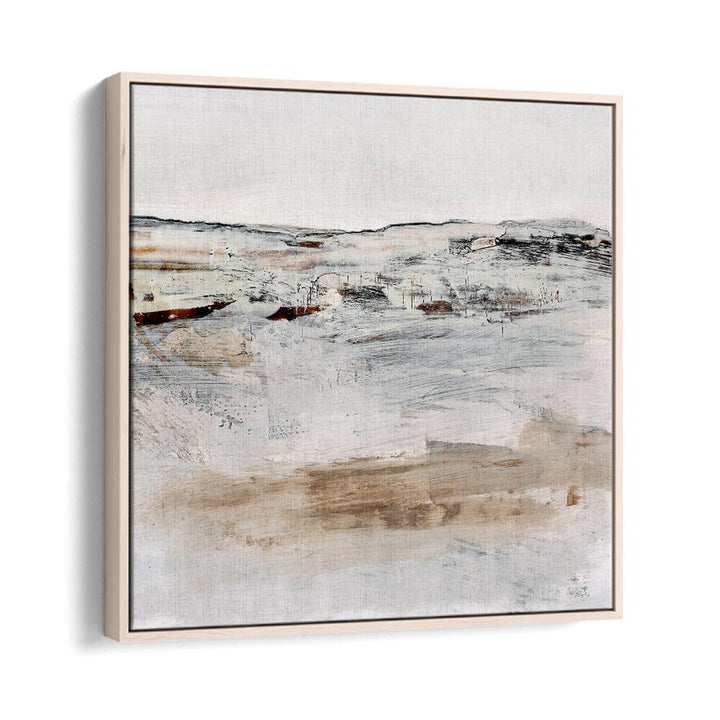 August III By Dan Hobday Abstract Art Abstract Paintings in Oak Wood Floater Frame