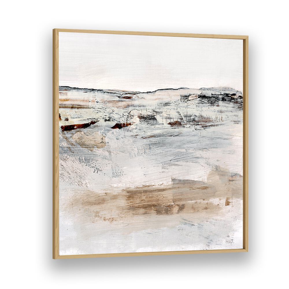 August III By Dan Hobday Abstract Art Abstract Paintings in Oak Wood Plain Frame