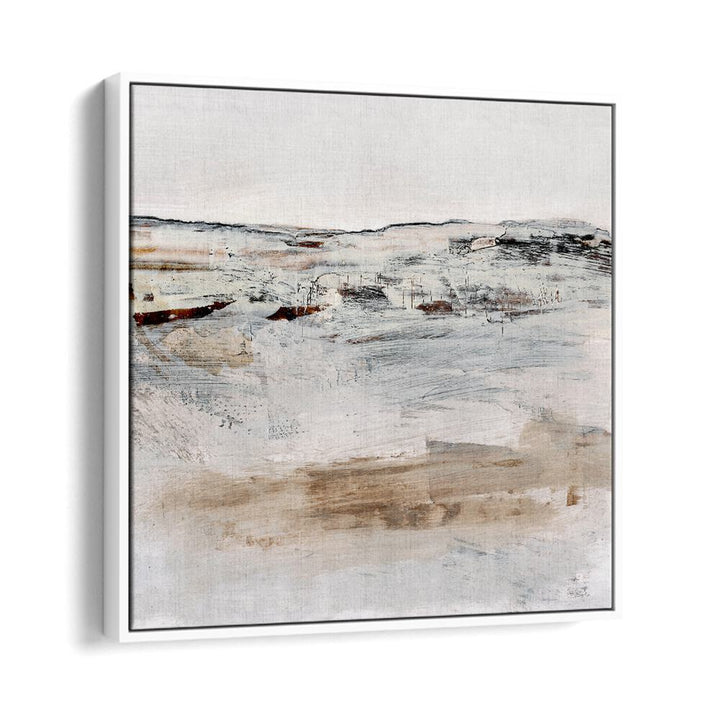 August III By Dan Hobday Abstract Art Abstract Paintings in White Floater Frame