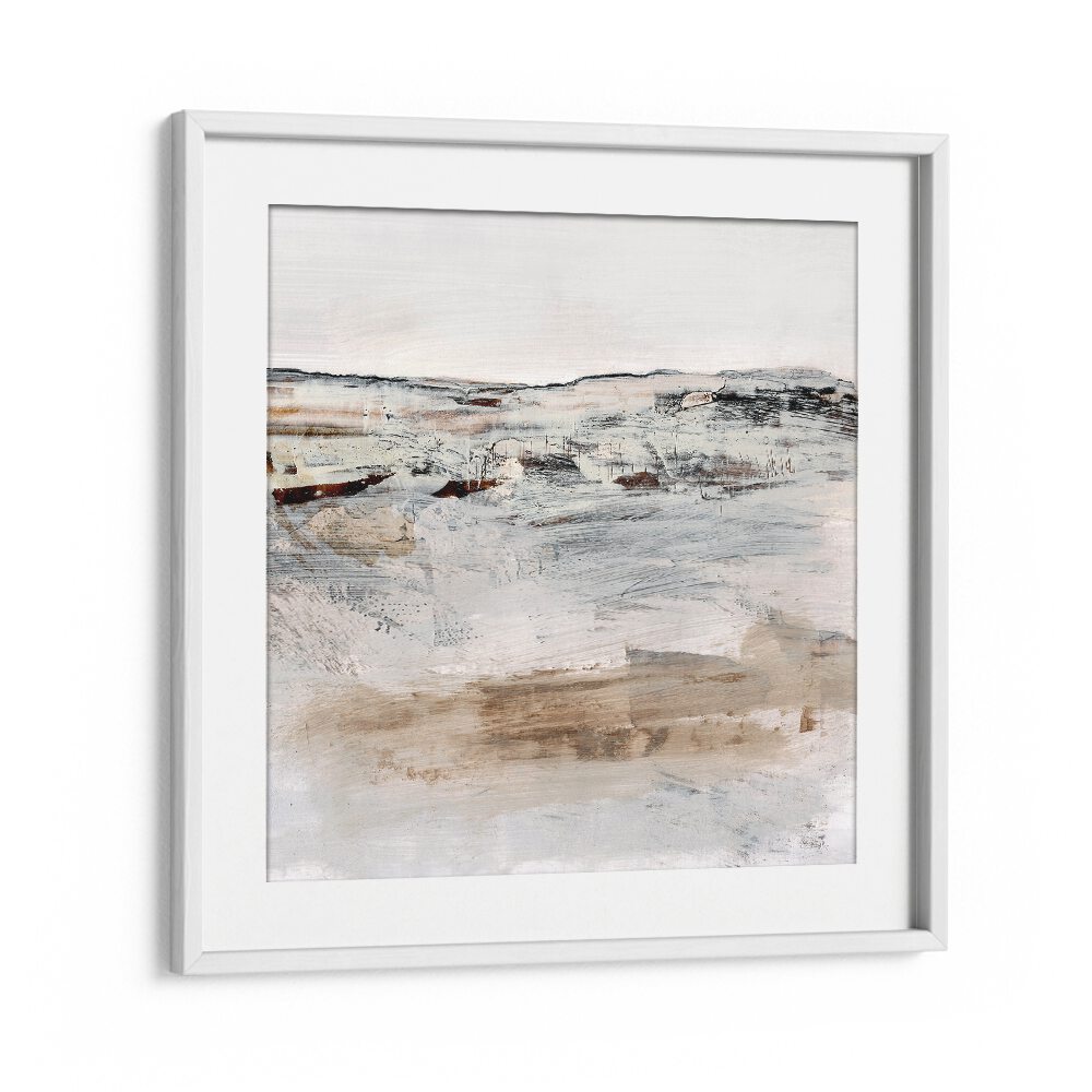 August III By Dan Hobday Abstract Art Abstract Paintings in White Frame With Mount