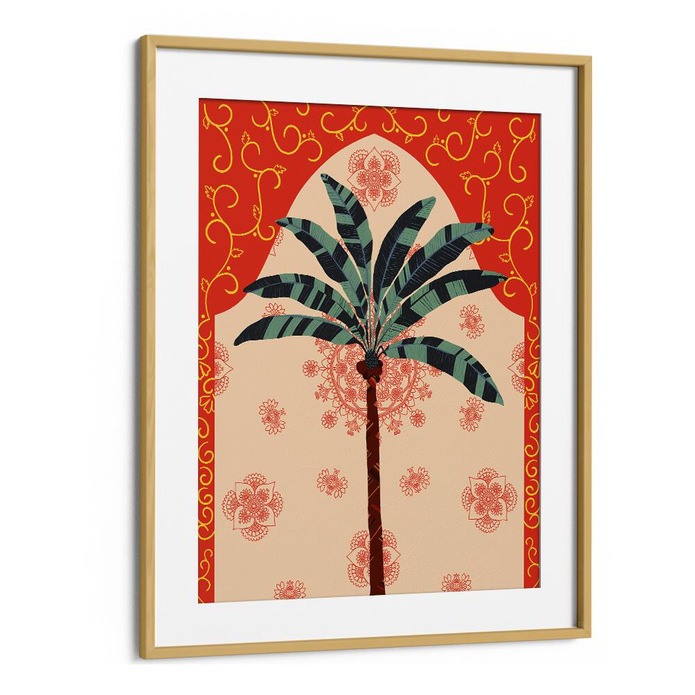 Auspicious By Uma Gokhale Art Prints in Oak Wood Frame With Mount