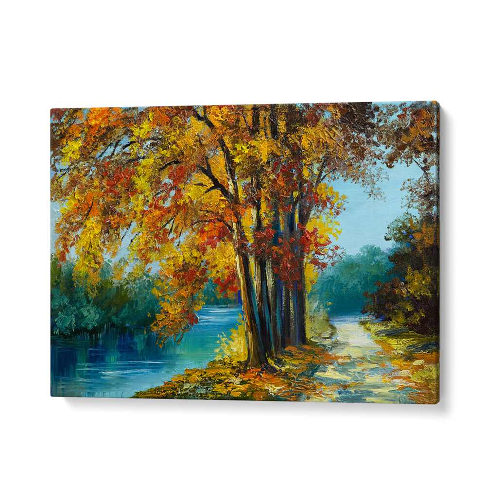 Autumn Pathway Vintage European Paintings in Gallery Wrap