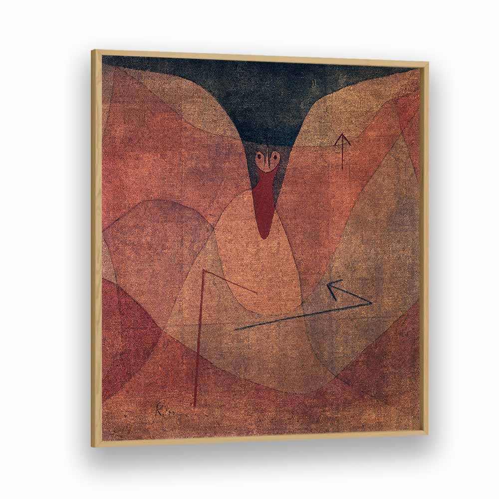 Aviatic Evolution 1934 Vintage Paintings in Oak Wood Plain Frame