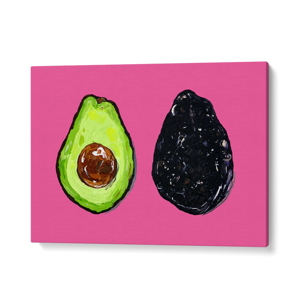 Avocado on Pink by Alice Straker Kitchen Posters Kitchen Art Prints in Gallery Wrap