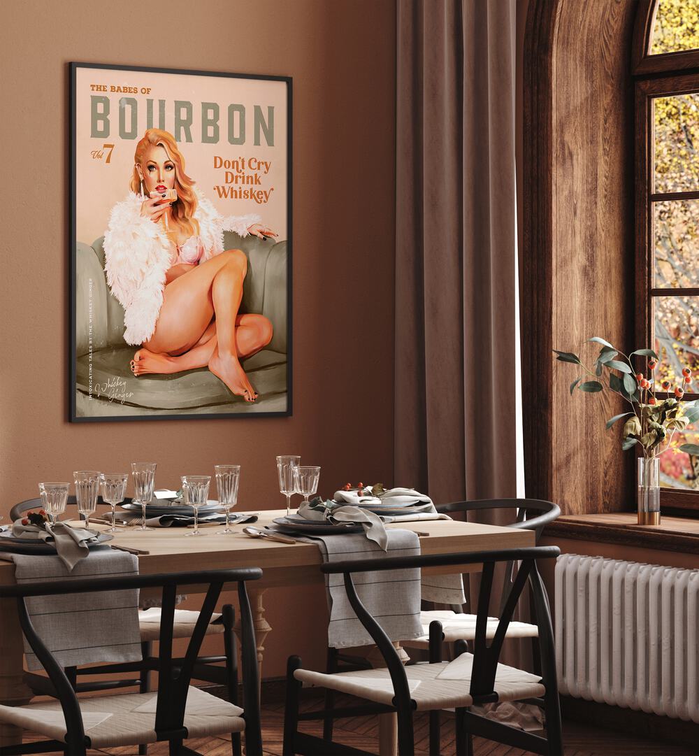 Transform your space with WHISKEY BABES II, BAR art—perfect for whiskey enthusiasts and vintage charm lovers.