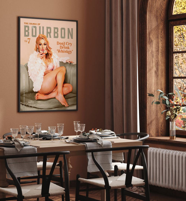 Transform your space with WHISKEY BABES II, BAR art—perfect for whiskey enthusiasts and vintage charm lovers.
