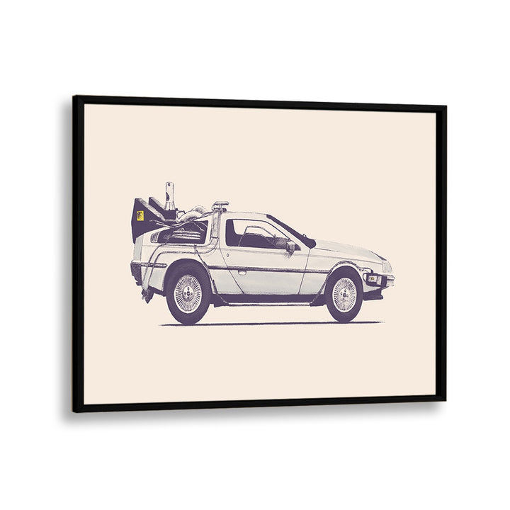 DELOREAN BY FLORENT BODART, AUTOMOTIVE ART PRINTS