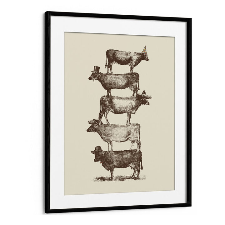 COW COW NUT BY FLORENT BODART, WILDLIFE ART PRINTS