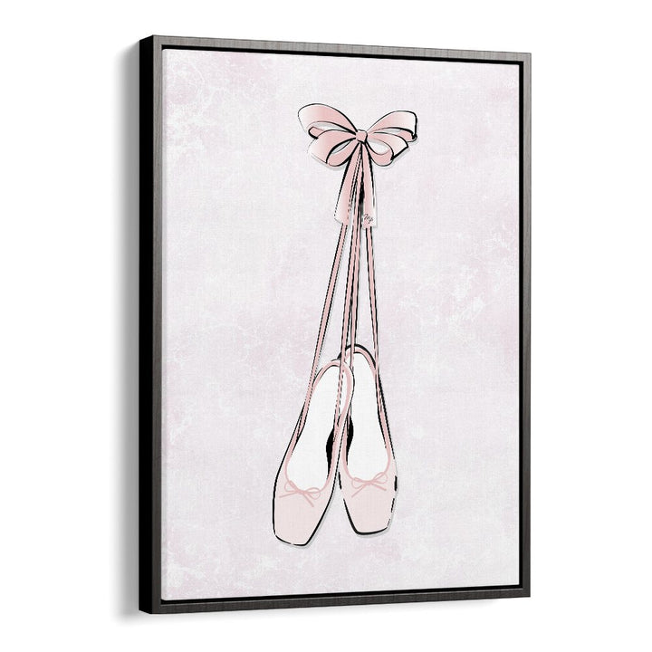 Ballerina Shoes by Martina Fashion Art Artwork in Black Floater Frame
