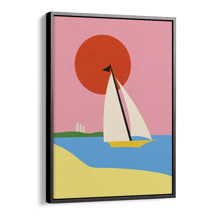 Baltic sea Sports Art Artwork in Black Floater Frame