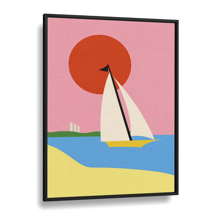 Baltic sea Sports Art Artwork in Black Plain Frame