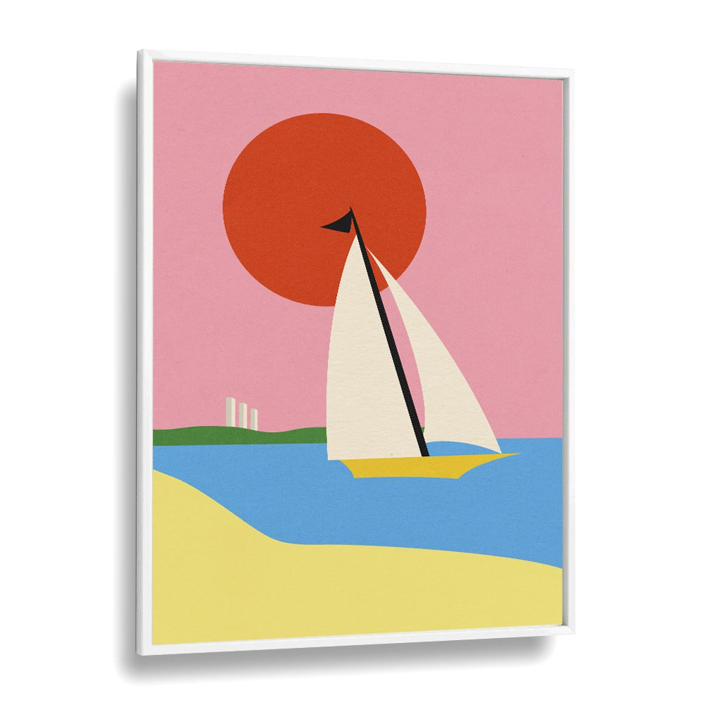 Baltic sea Sports Art Artwork in White Plain Frame