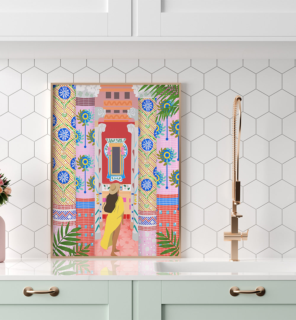 BARCELONA ARCHITECTURE , TRAVEL POSTERS