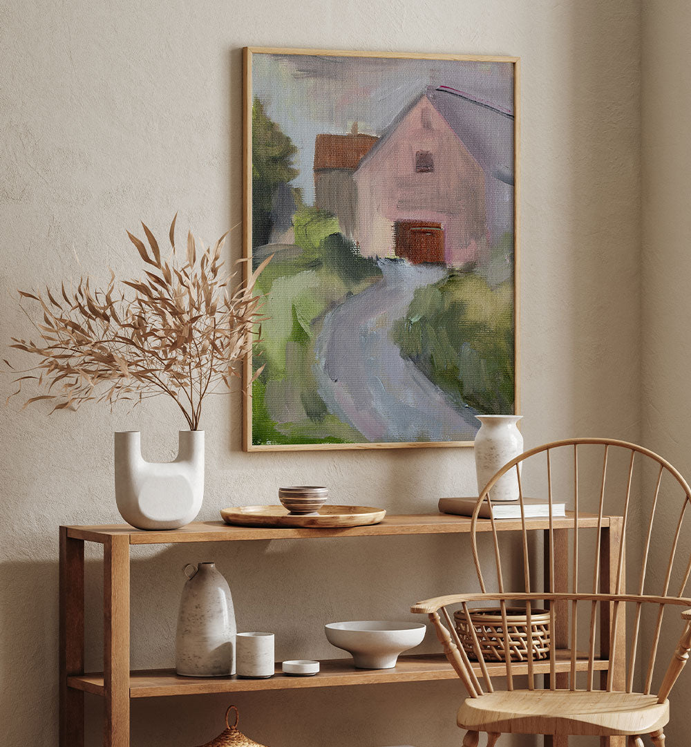 BARN ON A RURAL ROAD