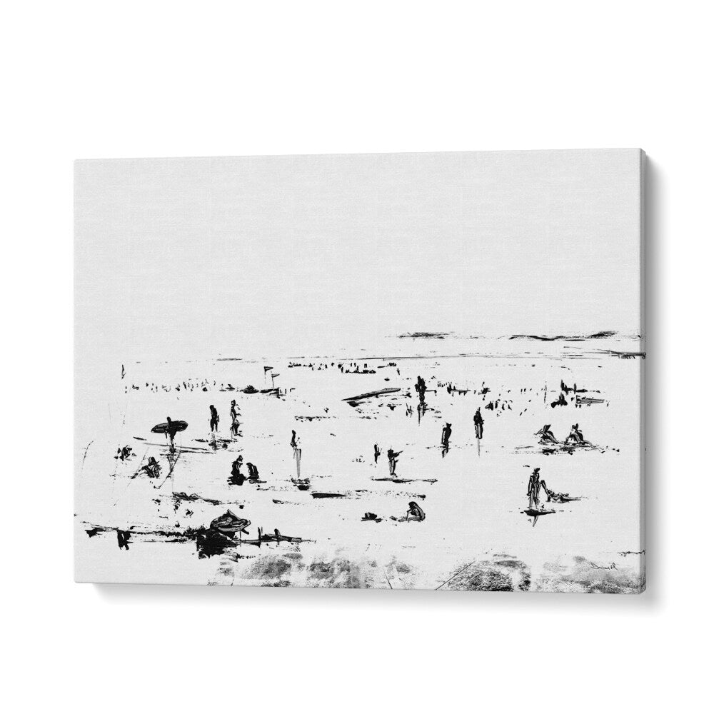 Beach By Dan Hob day Abstract Art Artwork in Gallery Wrap
