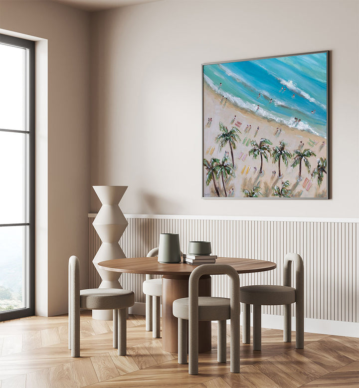 Transform your space with BEACH AND PALM BLISS, BEACH PAINTINGS, capturing coastal serenity and paradise vibes.