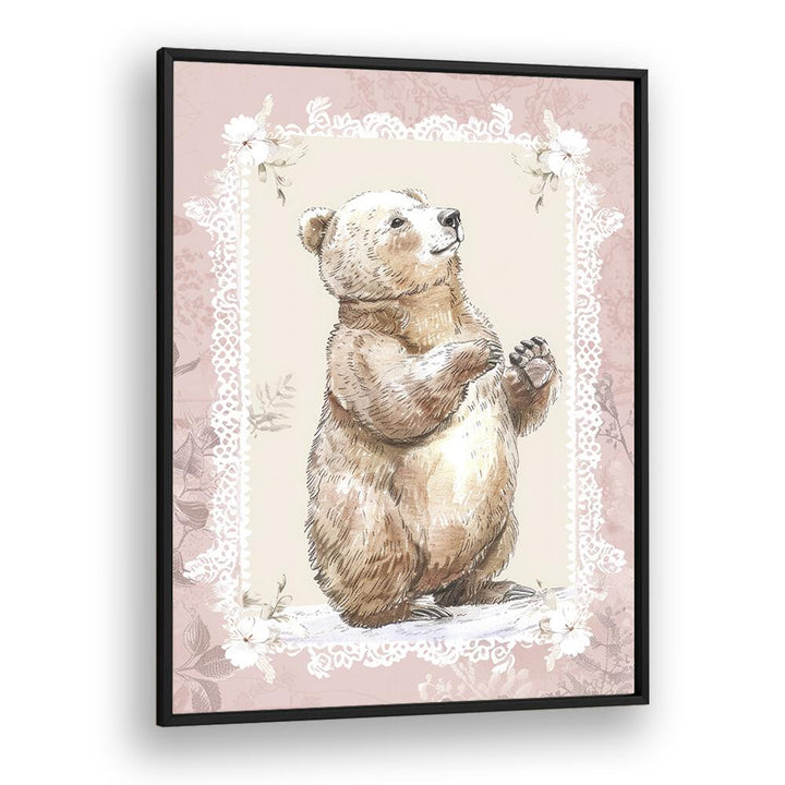 Bear Foot Kids art Artwork in Black Plain Frame
