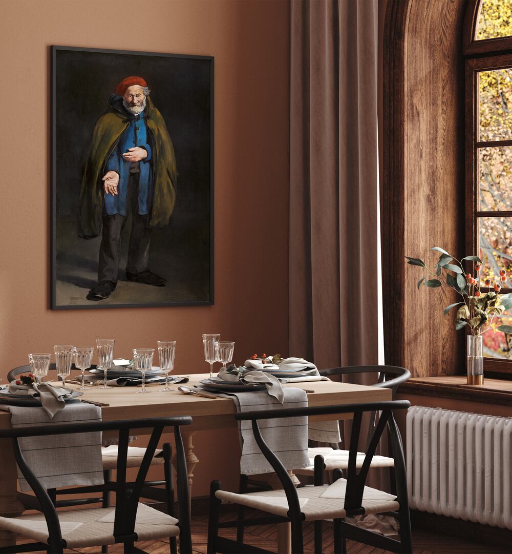 BEGGAR WITH A DUFFLE COAT   , VINTAGE PAINTINGS