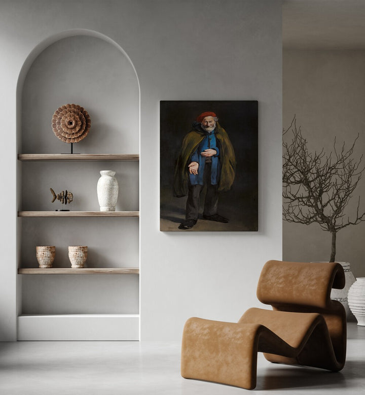 BEGGAR WITH A DUFFLE COAT   , VINTAGE PAINTINGS