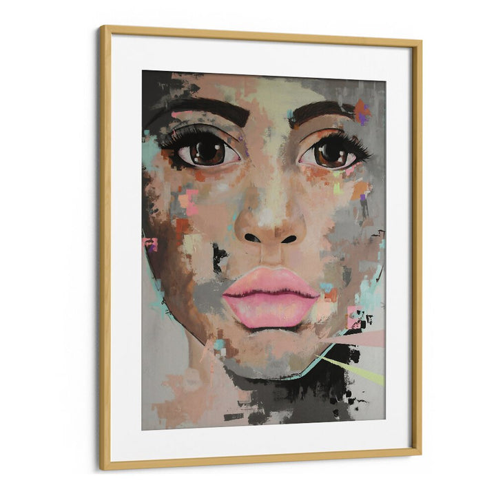 Believe Pop Art Artwork in Oak Wood Frame With Mount