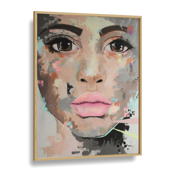 Believe Pop Art Artwork in Oak Wood Plain Frame