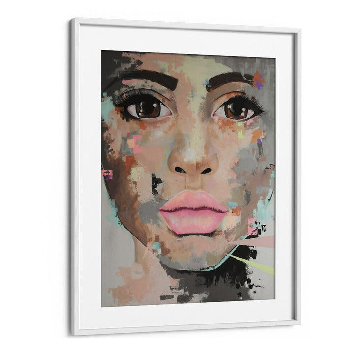 Believe Pop Art Artwork in White Frame With Mount