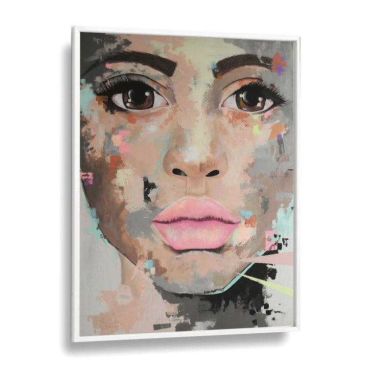 Believe Pop Art Artwork in White Plain Frame