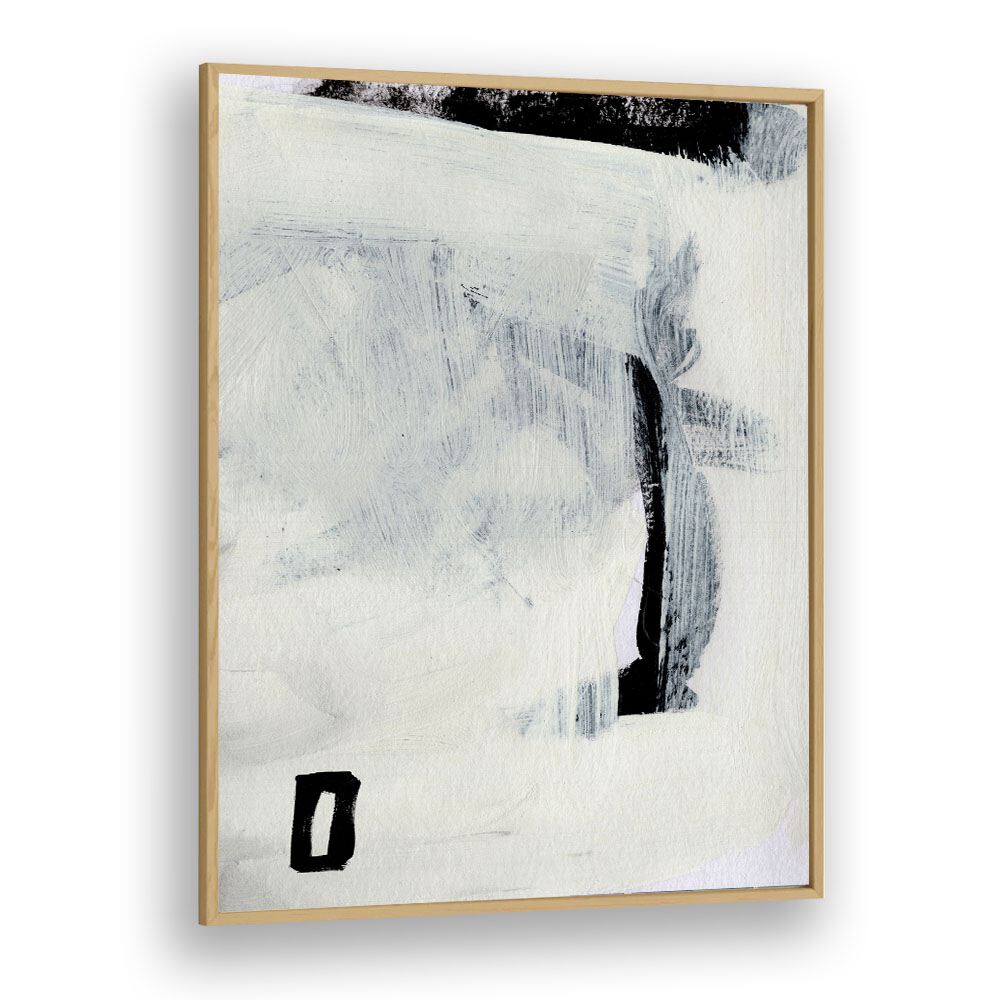 Beyond I By Dan Hob day Abstract Art Artwork in Oak Wood Plain Frame