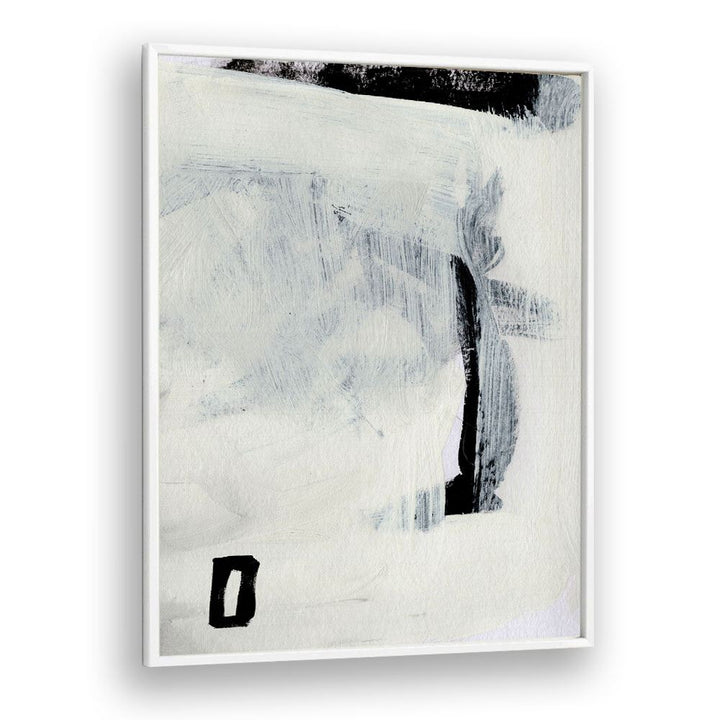 Beyond I By Dan Hob day Abstract ArtArtwork in White Plain Frame