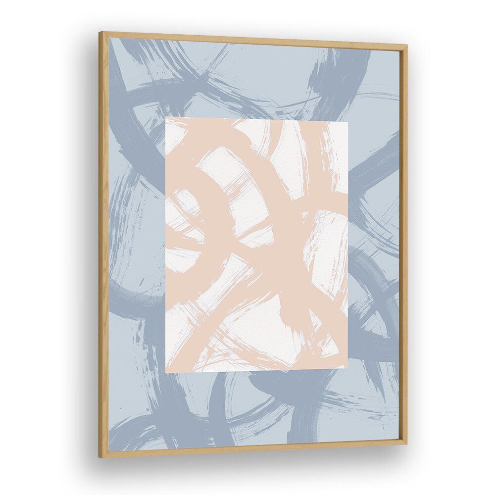 Beyond The Box By Mareike Bohmer Abstract Art Artwork in Oak Wood Plain Frame
