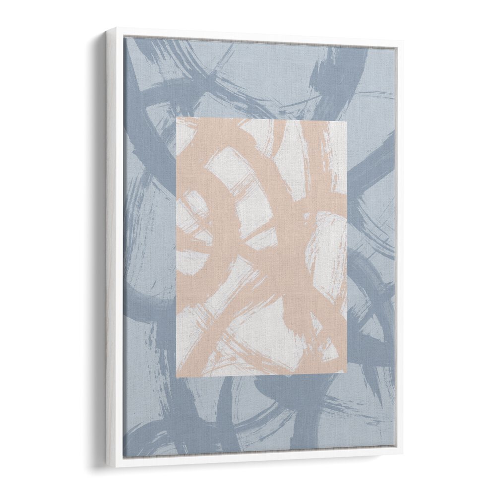 Beyond The Box By Mareike Bohmer Abstract art painting Artwork in White Floater Frame
