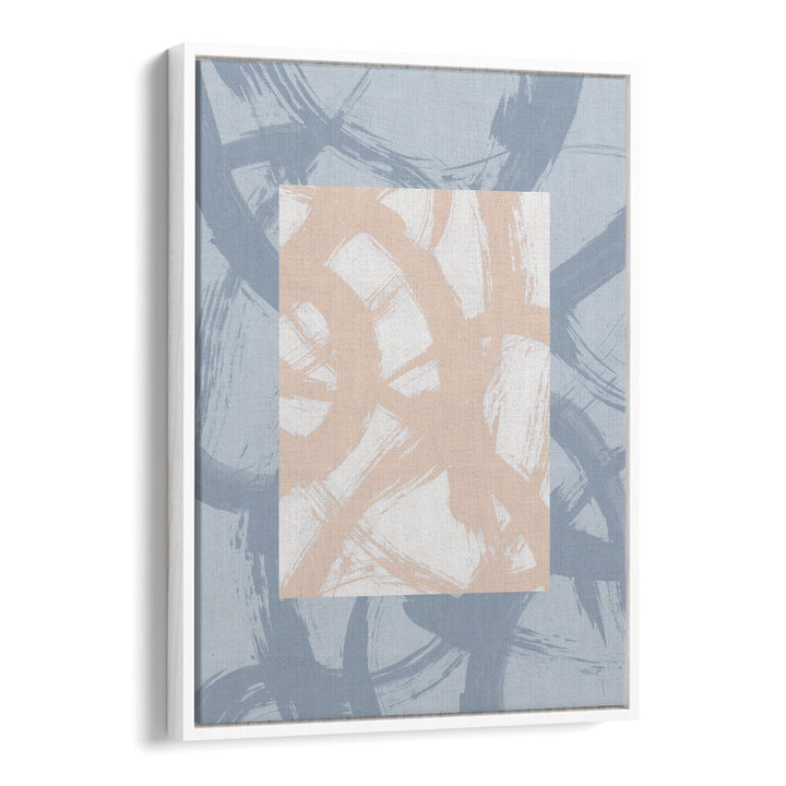 Beyond The Box By Mareike Bohmer Abstract art painting Artwork in White Floater Frame
