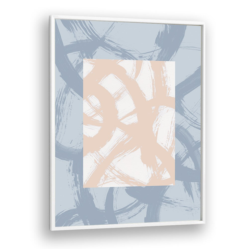 Beyond The Box By Mareike Bohmer Abstract art Artwork in White Plain Frame
