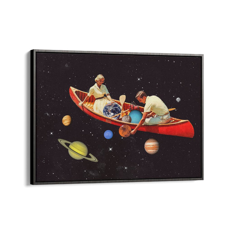 Big Bang Generation Surreal Art Artwork in Black Floater Frame