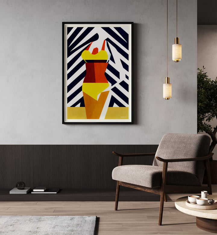 Vibrant BIKINI SUNSHINE DAYS, BEACH PAINTINGS bring summer's warmth into your home decor. Perfect for beach lovers!