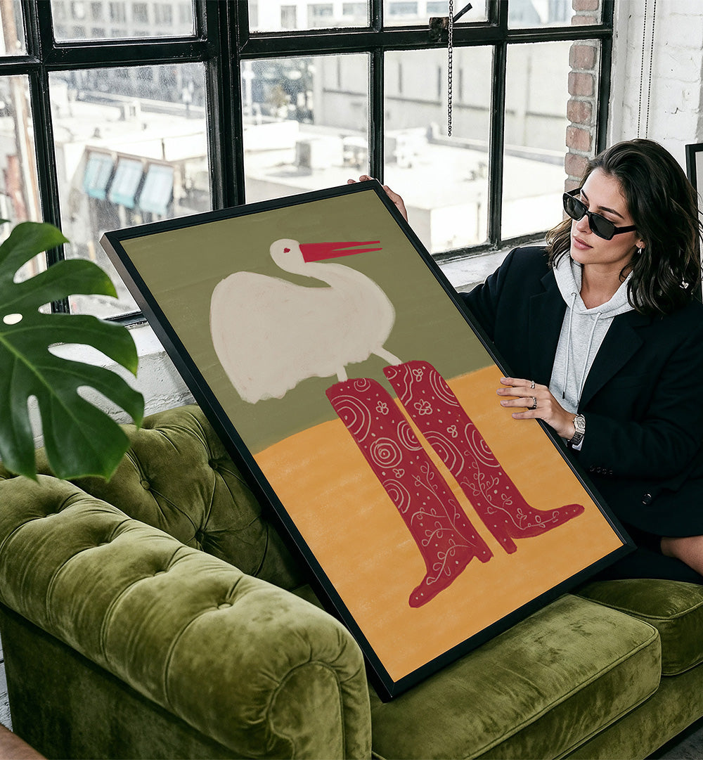 BIRD IN RED BOOTS