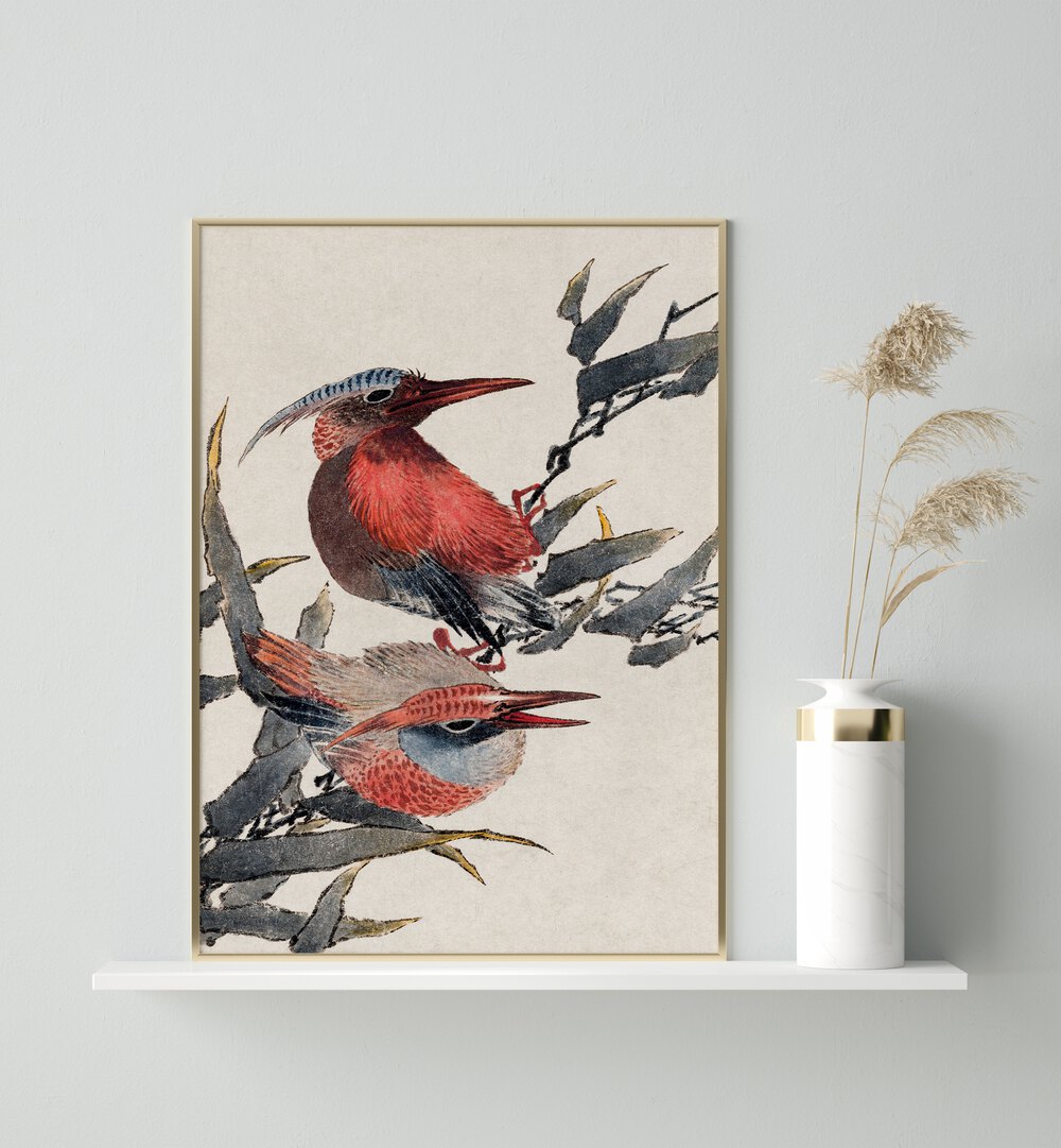 BIRDS FROM ALBUM OF SKETCHES II, VINTAGE PAINTINGS