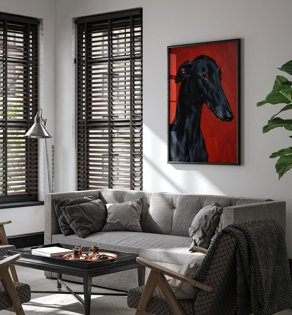 BLACK DOG GREYHOUND