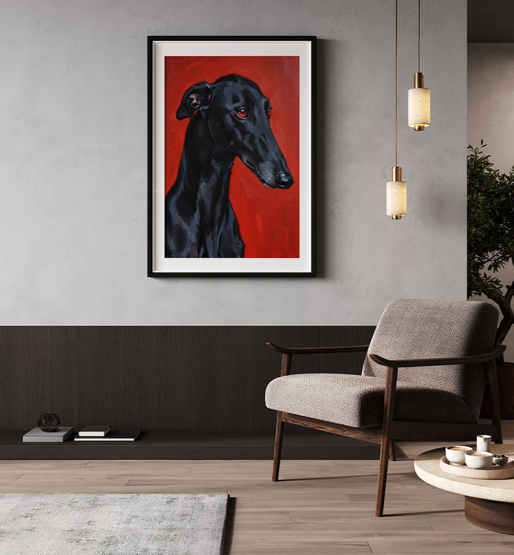 BLACK DOG GREYHOUND