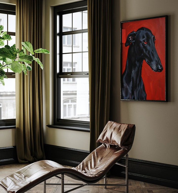 BLACK DOG GREYHOUND