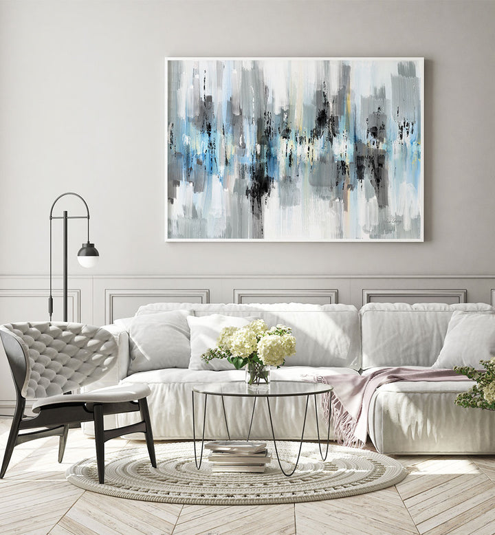 BLACK WHITE BLUE REFLECTIONS