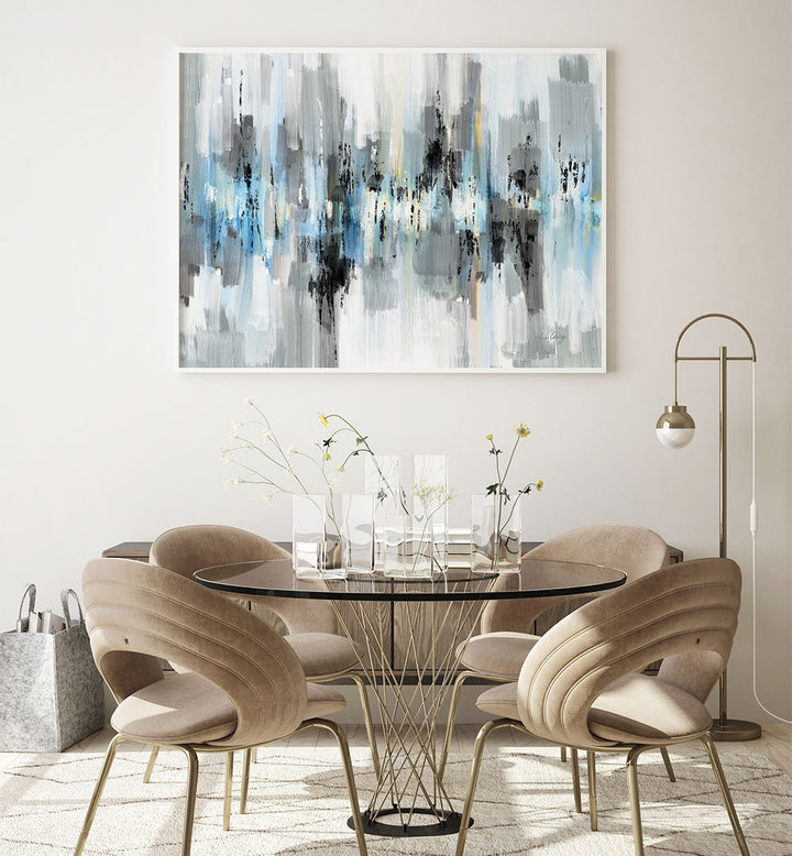 BLACK WHITE BLUE REFLECTIONS