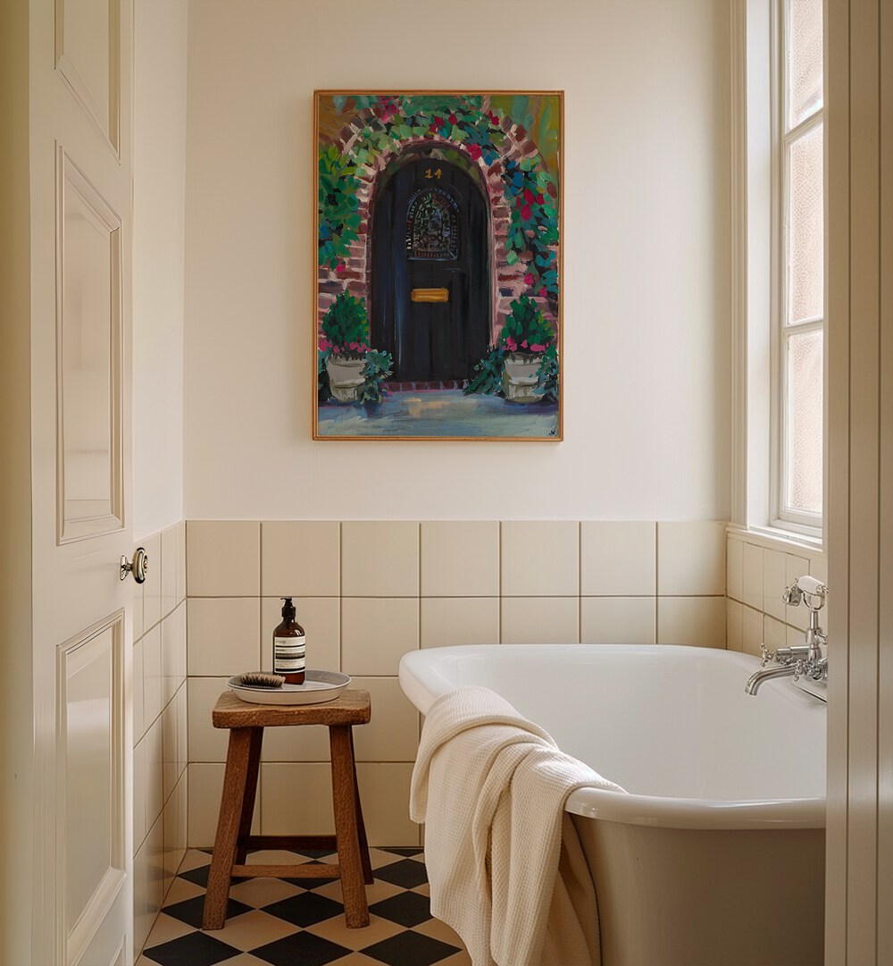 Black Door Floral Flower Paintings enhance any room with vibrant colors and bold artistry, perfect for your decor.