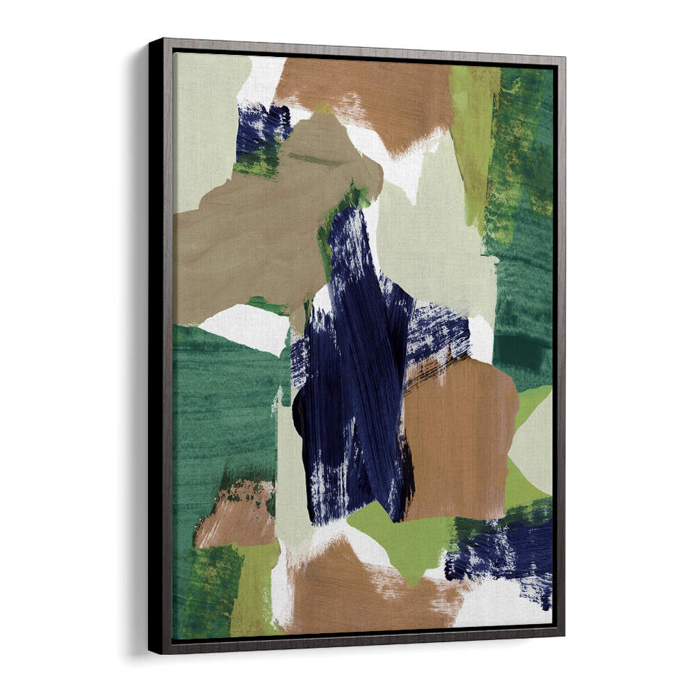 Captivating ABSTRACT BLUE GREEN BEIGE II, ABSTRACT PAINTINGS featuring vibrant colors and rich textures for your decor.