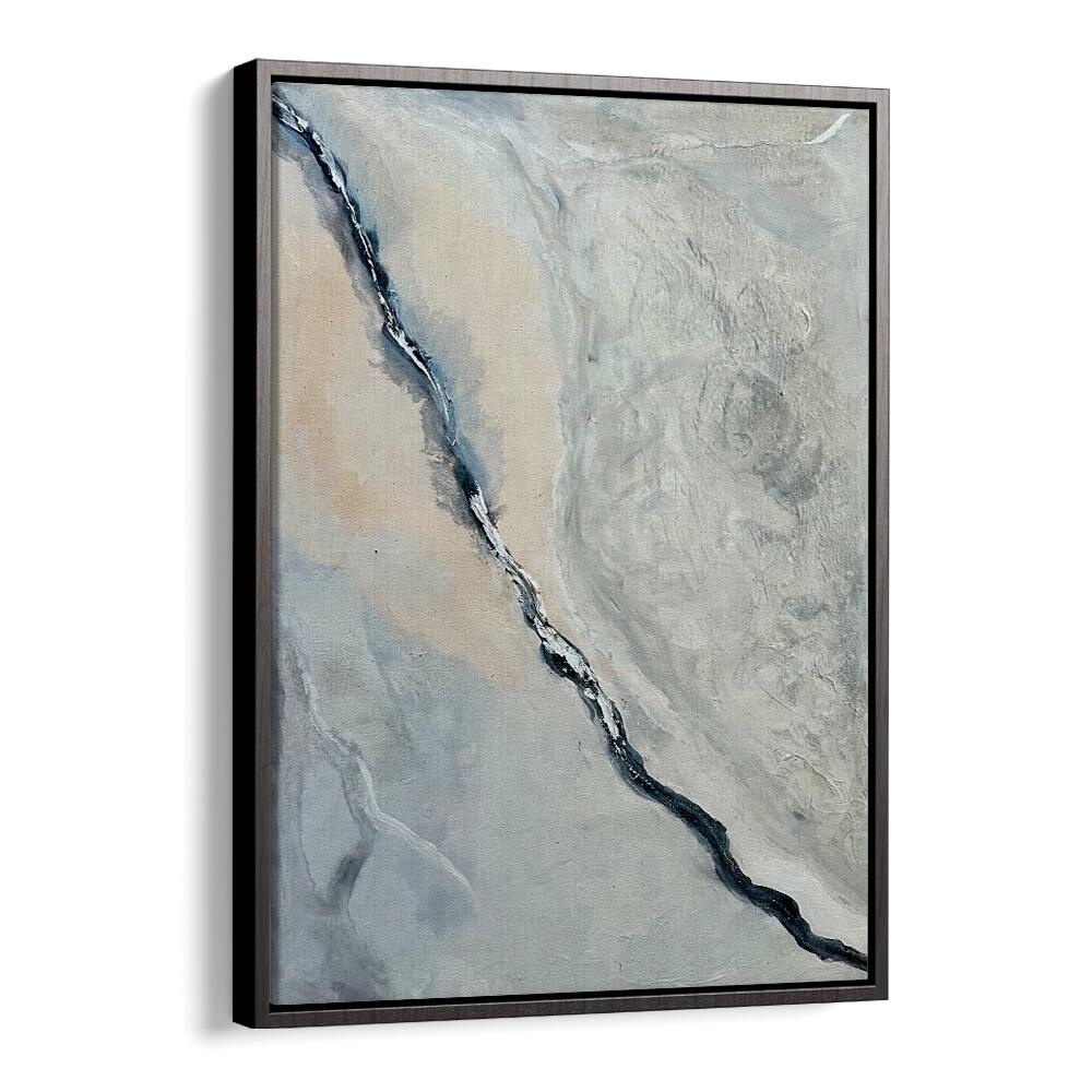 Stylish IN BETWEEN ECHOES, ABSTRACT PAINTINGS artwork in a sleek frame, perfect for enhancing any modern space.