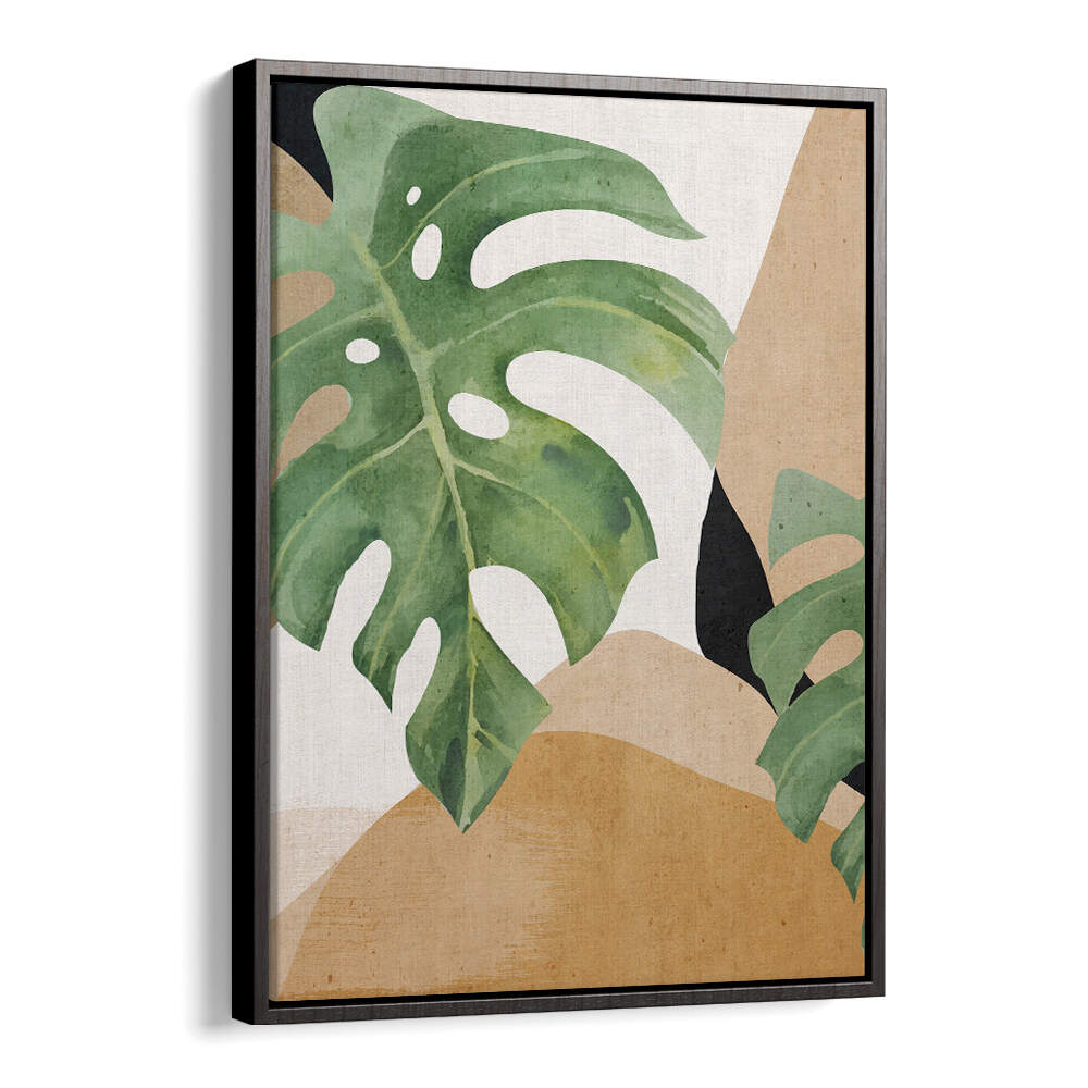 ABSTRACT ART TROPICAL LEAVES , BOHO ART PAINTINGS