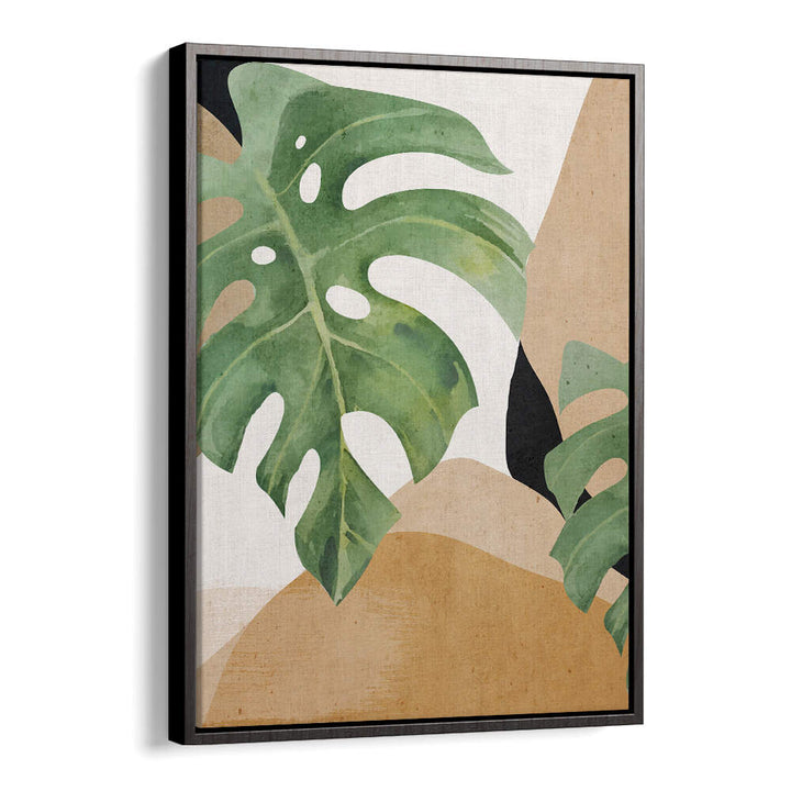 ABSTRACT ART TROPICAL LEAVES , BOHO ART PAINTINGS