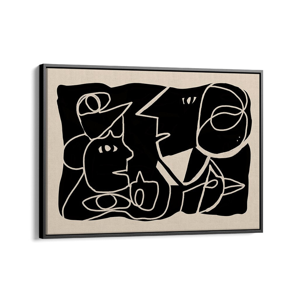 ABSTRACT FACES CONVERSATION