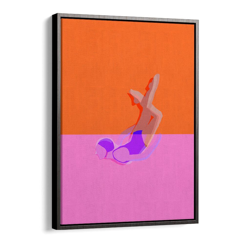 ABSTRACT SWIMMER DIVE
