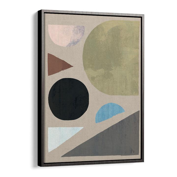 ABSTRACT SHAPES IN MUTED TONES I , GEOMETRIC ART PRINTS